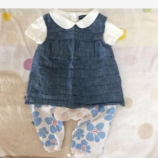 ベビーギャップ(babyGAP)の込み☆baby Gap デニムベスト70(Ｔシャツ)