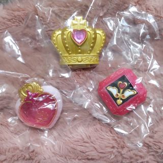 バンダイ(BANDAI)のプリキュア、アイカツ、コンパクトミラーコレクション、ガチャ、カプセルトイ、3個(その他)