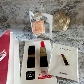 CHANEL - CHANEL ノベルティ コットンケース 非売品 新品未使用 CHANEL - CHANEL ノベルティ コットンケース 非売品 新品未使用