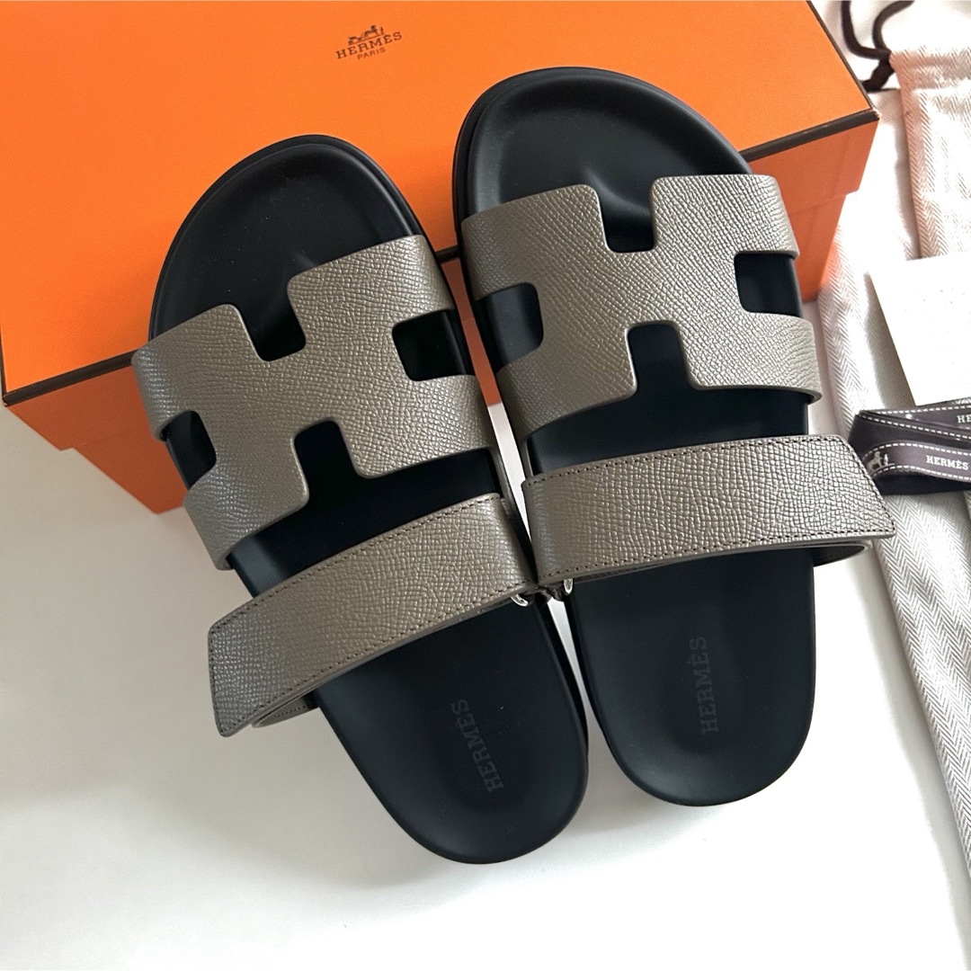 新品未使用品エルメスHERMES シプレ36 エトゥープサンダル 新品未使用品エルメスHERMES シプレ36 エトゥープサンダル