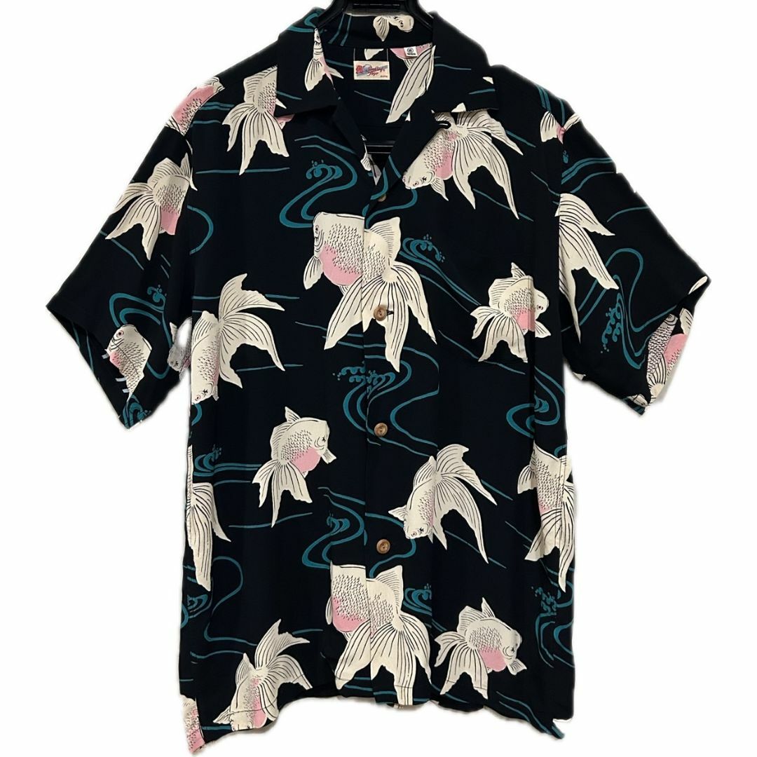 Sun Surf - *Sun Surf Toyo レーヨン 和柄 金魚 総柄 アロハ Sun Surf - *Sun Surf Toyo レーヨン 和柄 金魚 総柄 アロハ