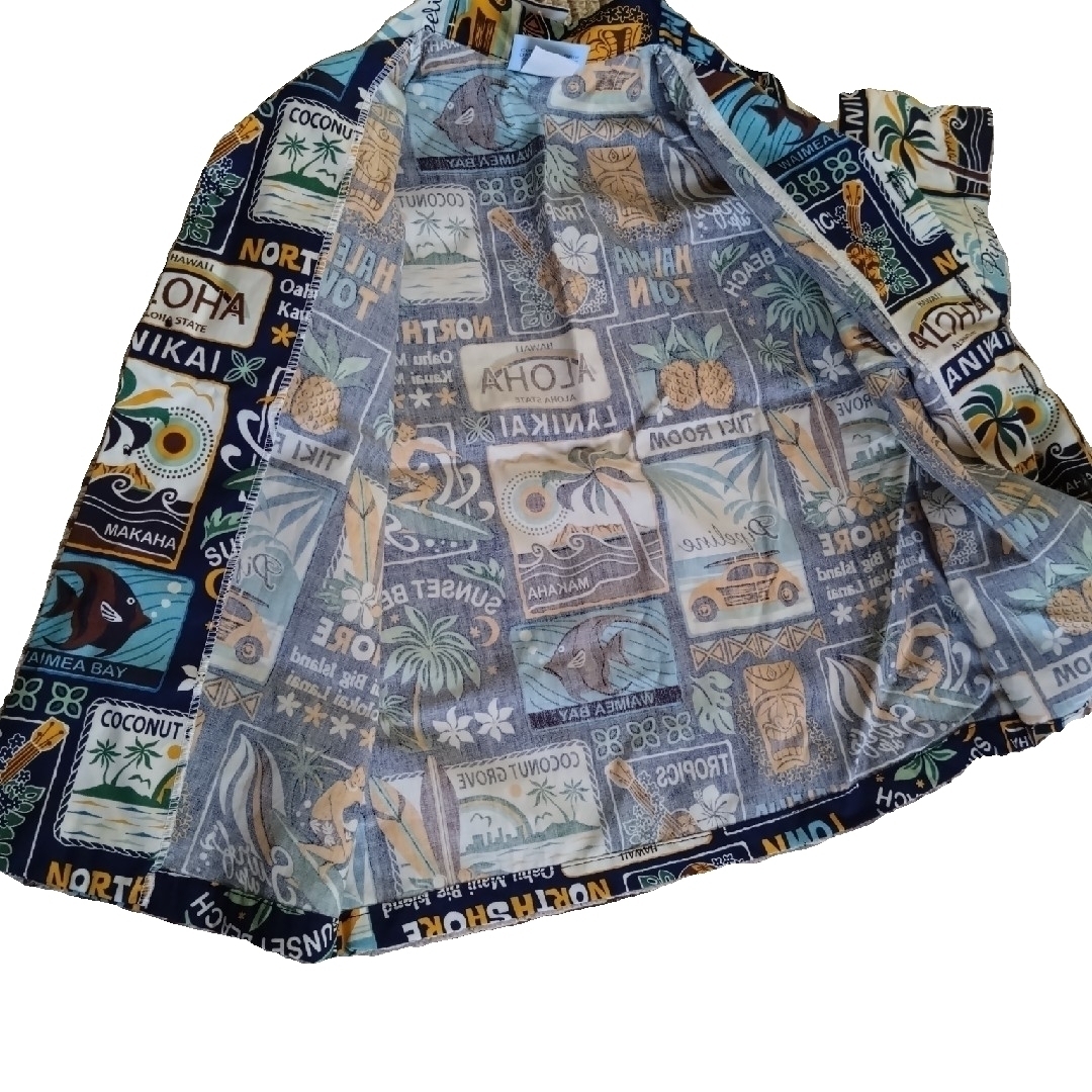 【新品】RJC 　ハワイ製　KIDS　アロハシャツ　110　〜　120 キッズ/ベビー/マタニティのキッズ服男の子用(90cm~)(Tシャツ/カットソー)の商品写真