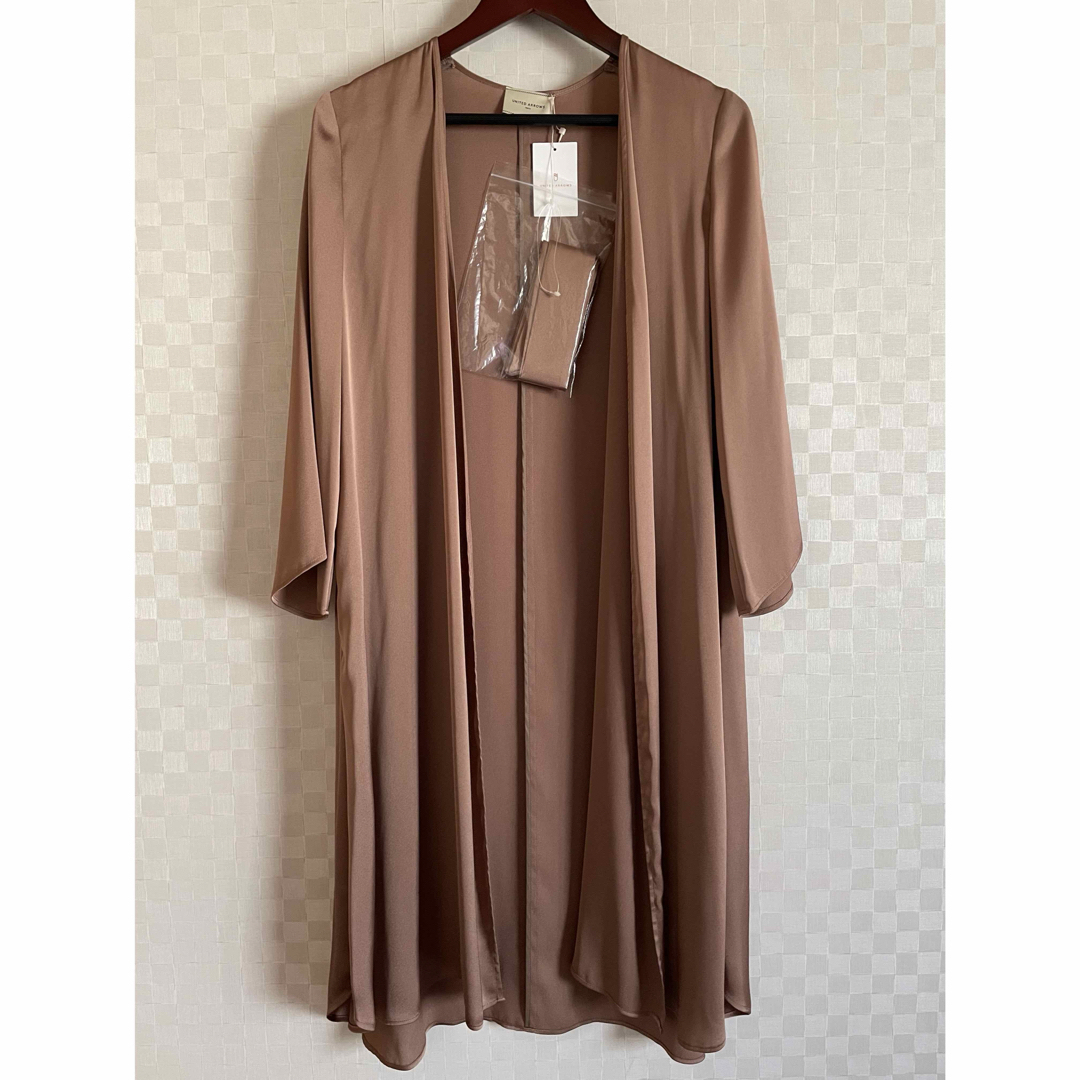 UNITED ARROWS - サテン ロングカーディガンの通販 by hana's UNITED ARROWS - サテン ロングカーディガンの通販 by hana's