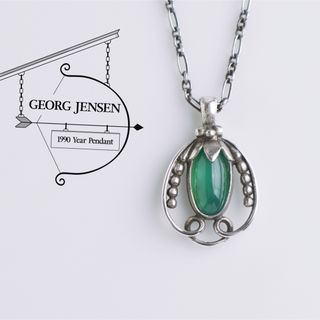 Georg Jensen(ネックレス ・ グリーン・カーキ/緑色系)の Georg Jensen(ネックレス ・ グリーン・カーキ/緑色系)の