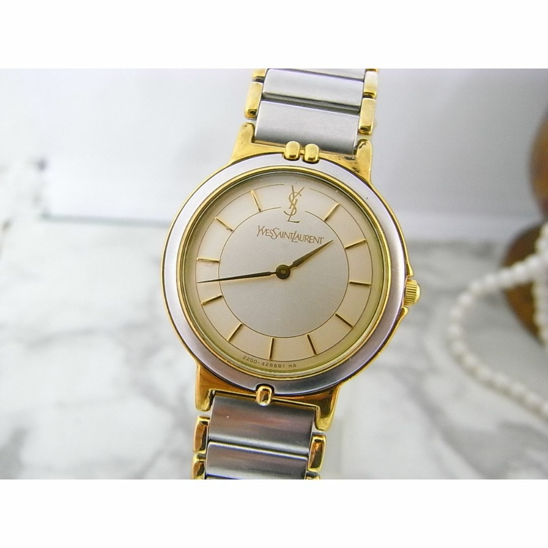 Used Yves Saint Laurent Heart YSL Women's Quartz Watch from