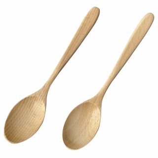 【新着商品】kicoriya 2本セット 木製 カレー スプーン ディナー(テーブル用品)