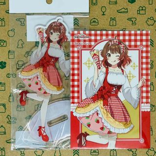 花海佑芽 アクリルスタンド+ポストカードセット 学マスxマリオンクレープコラボ(その他)