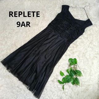 美品✨《REPLETE》フォーマルワンピース パーティードレス 結婚式 9AR(ミディアムドレス)