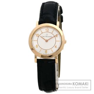 CARL F.BUCHERER 10308.03 アダマビ 腕時計 K18PG アリゲーター レディース(腕時計)