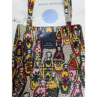 ミナペルホネン(mina perhonen)の◆お値下◆ ( 美品 ) ミナペルホネン ★希少【マトリョーシカ】ミニバック(トートバッグ)