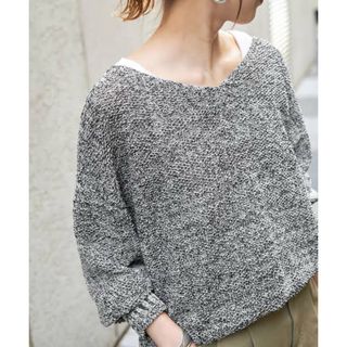 スピックアンドスパン(Spick & Span)のスピックアンドスパン　ペーパーヤーン2WAYルーズプルオーバー(ニット/セーター)