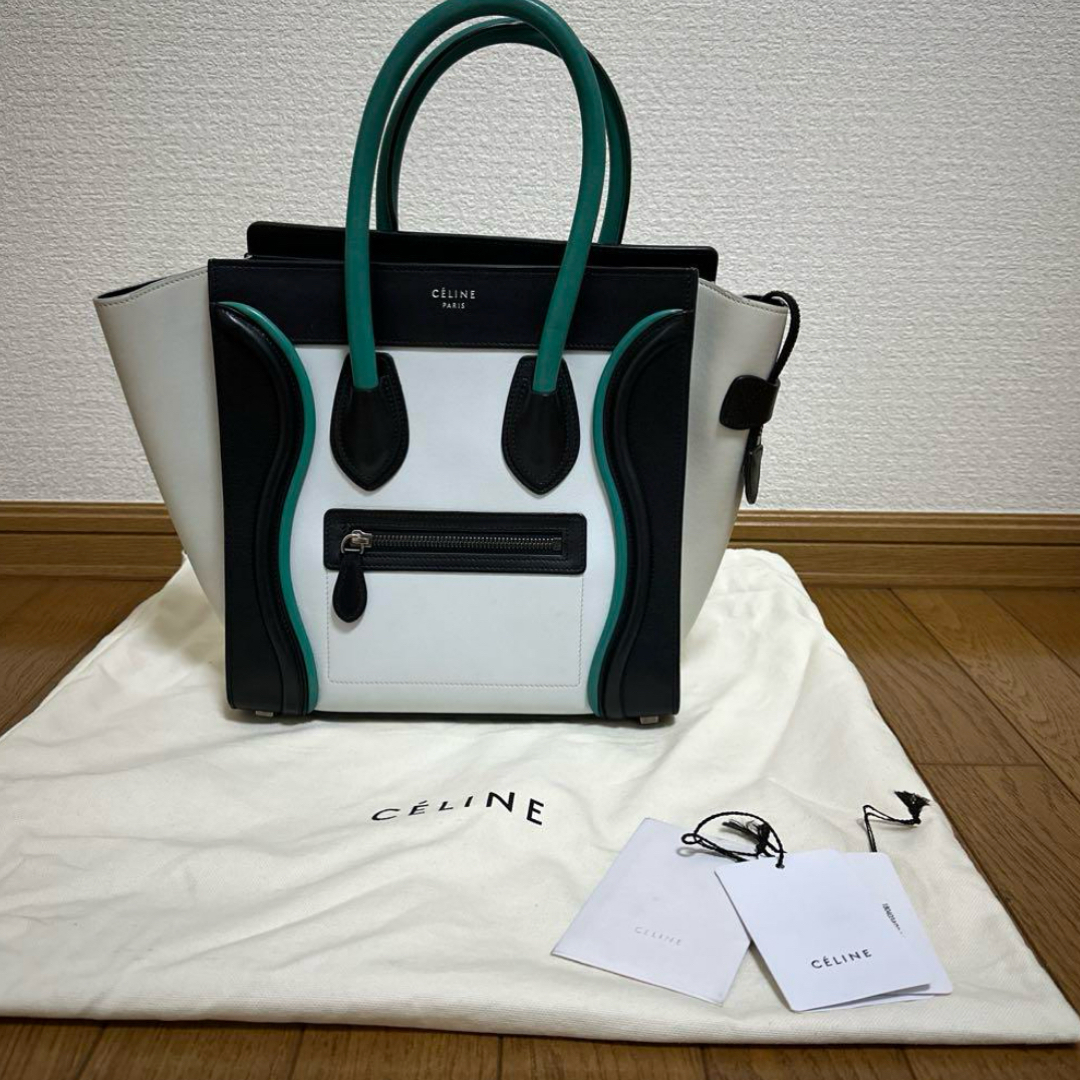 CELINE - CÉLINE トリコロール ハンドバッグ