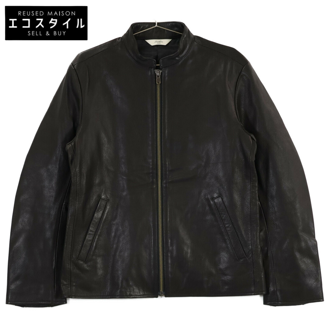 SHIPS - シップス 114-34-0026 ブラック ゴートレザー シングルライダース Lの SHIPS - シップス 114-34-0026 ブラック ゴートレザー シングルライダース Lの