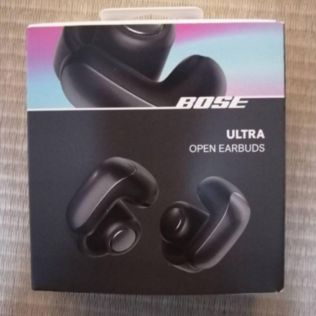 BOSE(ボーズ)の新品、未開封 Bose Open Earbuds Ultra ブラック スマホ/家電/カメラのオーディオ機器(ヘッドフォン/イヤフォン)の商品写真