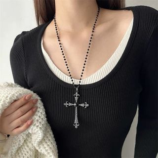 レディース 十字架ネックレス クロスペンダント チェーン(ネックレス)
