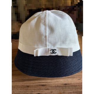 CHANEL - CHANEL ♡ ベルベット ハット バケハ バケットハット CHANEL - CHANEL ♡ ベルベット ハット バケハ バケットハット
