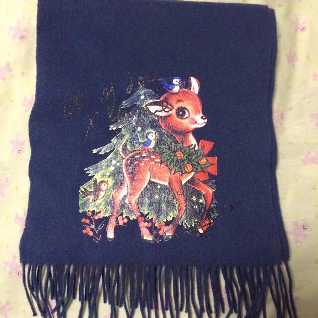 Vivienne Westwood - ☆カシミヤ入り可愛いバンビマフラー☆の Vivienne Westwood - ☆カシミヤ入り可愛いバンビマフラー☆の