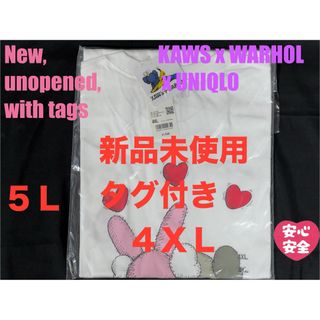 ユニクロ(UNIQLO)の4XL☆新品☆UNIQLO×KAWS＋WARHOL カウズ+ウォーホル UT②(Tシャツ/カットソー(半袖/袖なし))