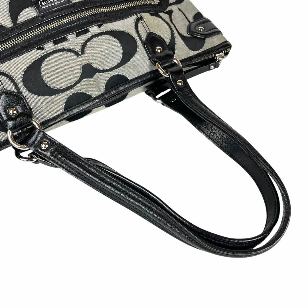 COACH(コーチ)の【美品】コーチ トートバッグ シグネチャー キャンバス 黒 F23938 レディースのバッグ(トートバッグ)の商品写真