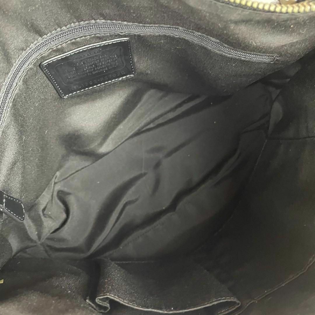 COACH(コーチ)の【良品】コーチ トートバッグ シグネチャー PVC 黒 グレー F27020 レディースのバッグ(ショルダーバッグ)の商品写真