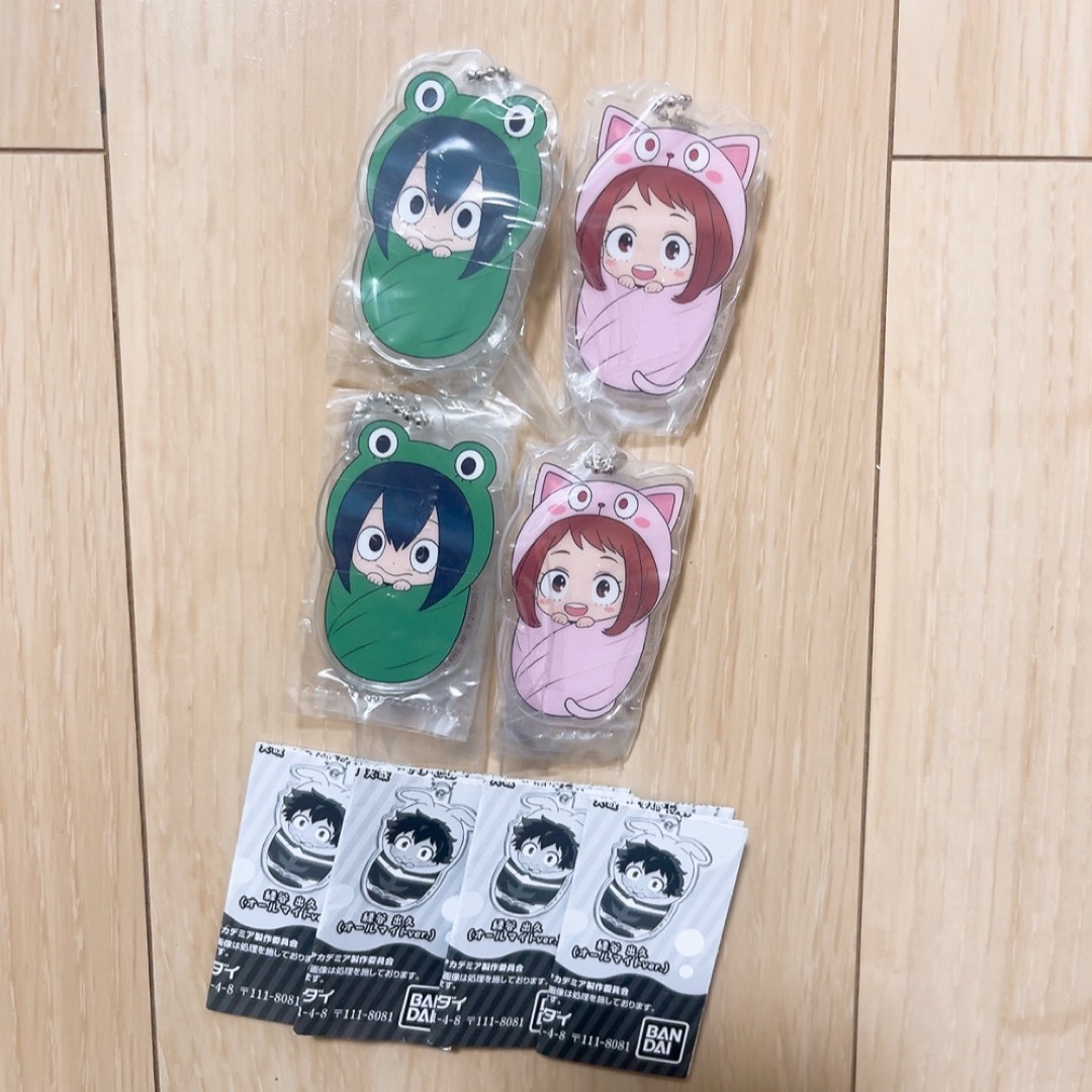 BANDAI(バンダイ)のヒロアカ おくるみチャーム 梅雨 お茶子 エンタメ/ホビーのおもちゃ/ぬいぐるみ(キャラクターグッズ)の商品写真