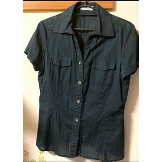 アーヴェヴェ(a.v.v)のa.v.v. トップス　半袖　シースルー 黒(シャツ/ブラウス(半袖/袖なし))