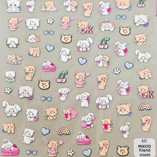 #26 ぷっくり❣超立体❣3D  ミッコ　mikko ネイルシール 未開封(デコパーツ)