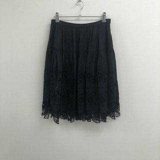 【TABASA PLUS】タバサプラス　スカート　レース　黒系　ブラック　サイズ34　シルク　レディース(その他)