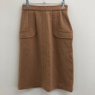 【ROB】ロブ　茶系　９　タイトスカート　無地　シンプル　ウール１００　ハイウエスト(その他)