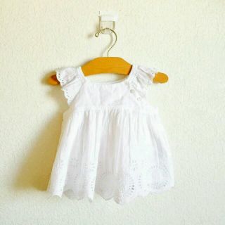 ベビーギャップ(babyGAP)の【さらに値下げ♡新作】80cm Gap baby フラッター スリーブ トップス(シャツ/カットソー)