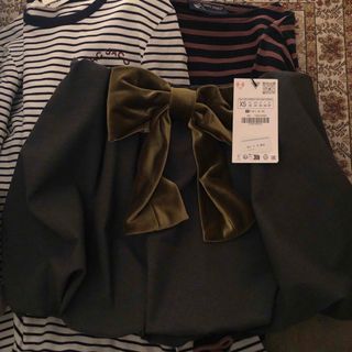 ZARA - ZARA アシンメトリースコート Sサイズ ブラウンの通販 ZARA - ZARA アシンメトリースコート Sサイズ ブラウンの通販