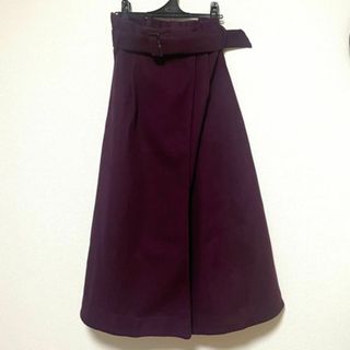 【新品】スカート　GRL　紫　フェルト(ロングスカート)