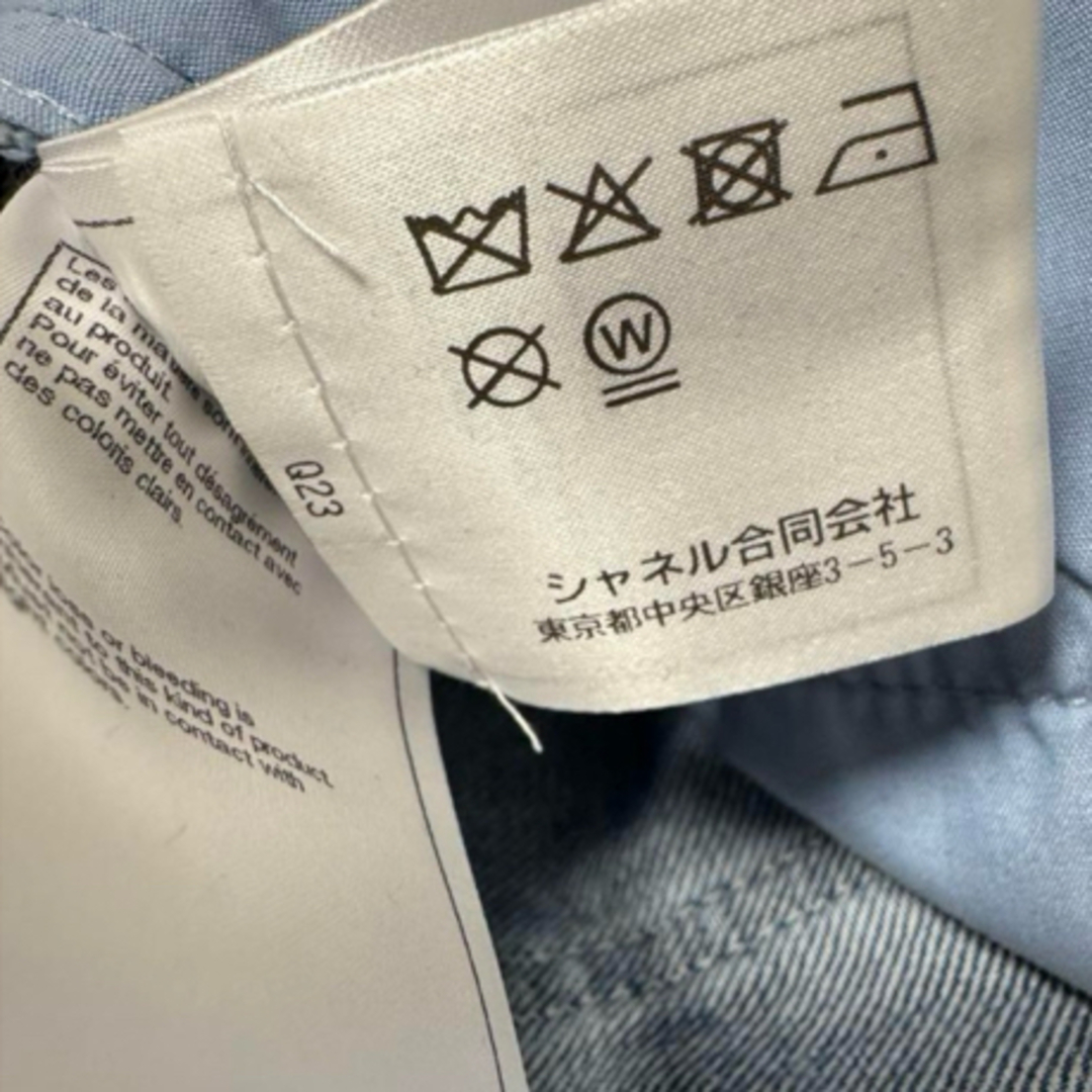 CHANEL - ご成約品 CHANEL 25 新作新品 パールワイドデニム 36の CHANEL - ご成約品 CHANEL 25 新作新品 パールワイドデニム 36の