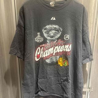 NHL シカゴ・ブラックホークス 2010年スタンレーカップTシャツ2XL(Tシャツ/カットソー(半袖/袖なし))