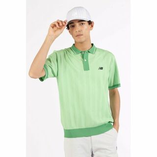 ニューバランスゴルフ(new balance golf)の【ライトグリーン1】ハーフスリーブ ニット ポロシャツ (MENS)(その他)