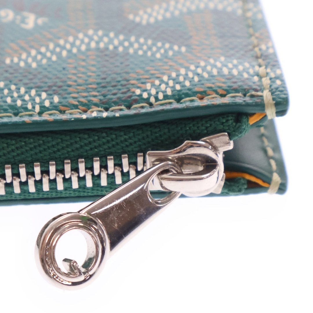 GOYARD - GOYARD ゴヤール Bourbon Zipped Green Card Holder GOYARD - GOYARD ゴヤール Bourbon Zipped Green Card Holder