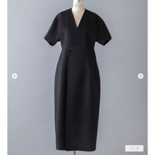 ブラミンク(BLAMINK)の【美品】BLAMINK ブラミンク  ショートスリーブコート　36(ロングコート)