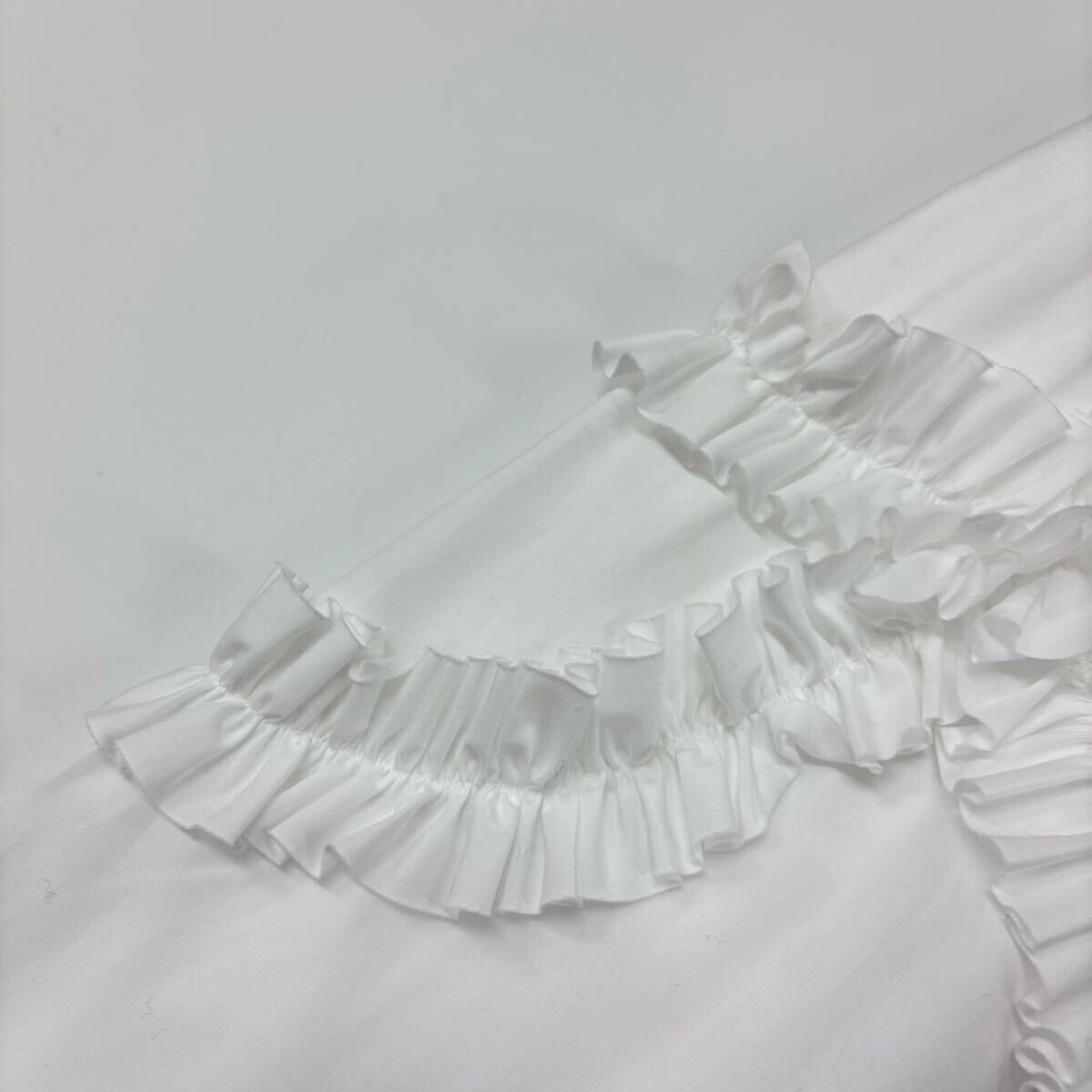 ノワールケイニノミヤフリル付き白ロングスカート