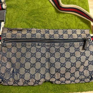 GUCCI - GUCCI ショルダーバッグ GGナイロン ブラック 449184の GUCCI - GUCCI ショルダーバッグ GGナイロン ブラック 449184の