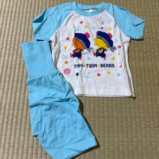 クマノガッコウ(くまのがっこう)のルルロロちゃん　半袖パジャマ　90cm 女の子　腹巻タイプ半ズボン　爽やか素材(パジャマ)