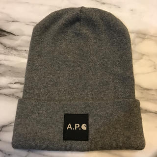 アーペーセー(A.P.C)の美品 APC × carhartt アーペーセー カーハート ニット帽 (ニット帽/ビーニー)