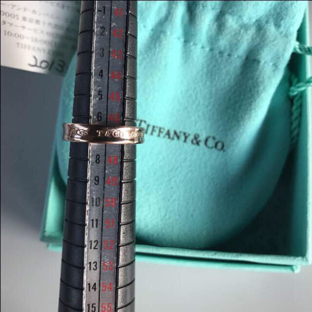 Tiffany & Co.(ティファニー)の販売証明書有TIFFANY 7号 1837 ルベドメタル ピンクゴールドリング  レディースのアクセサリー(リング(指輪))の商品写真