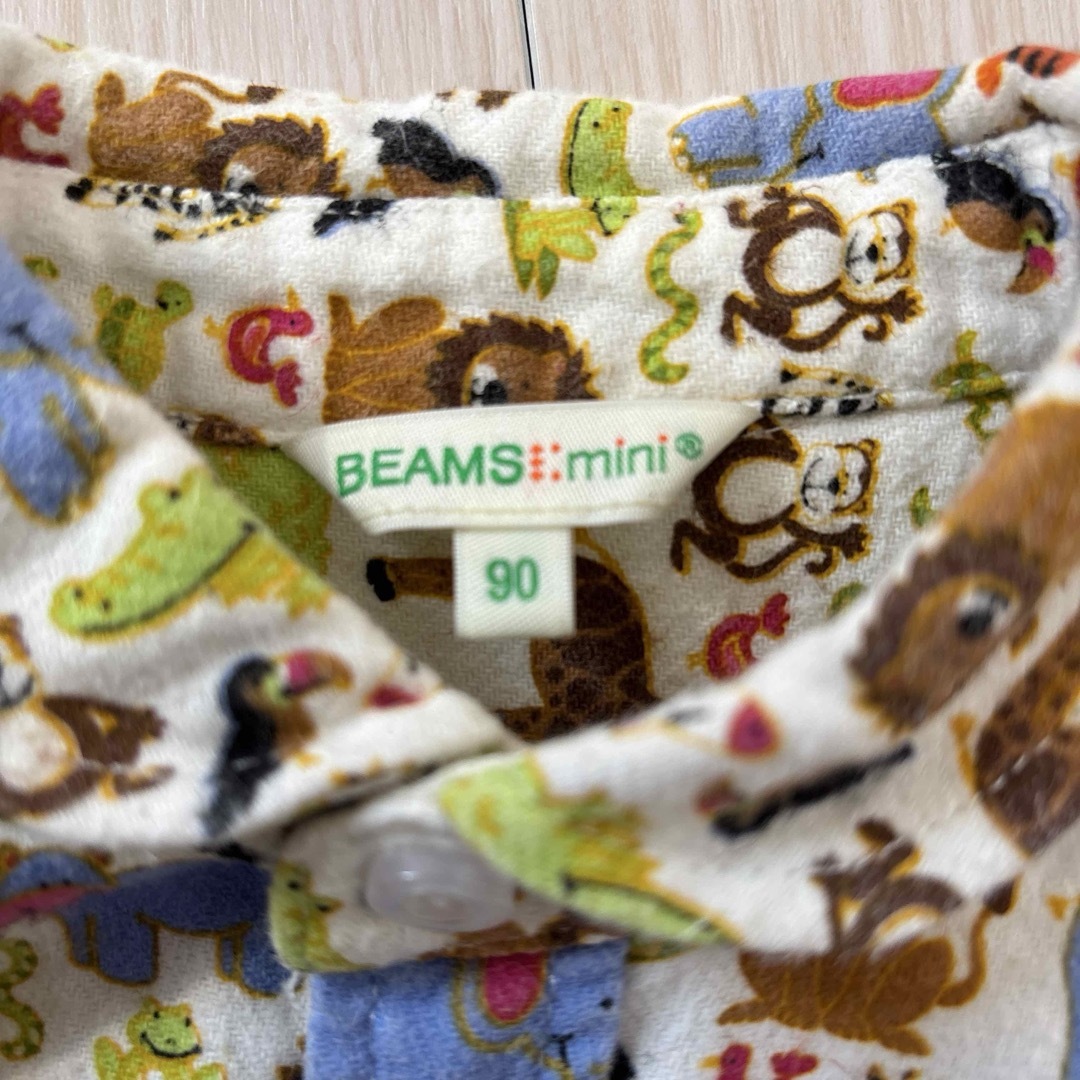 BEAMS(ビームス)のビームスミニ　長袖シャツ　アニマル キッズ/ベビー/マタニティのキッズ服男の子用(90cm~)(ブラウス)の商品写真