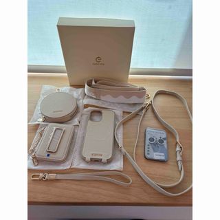 【美品】CUSTYPE ウォレット iPhone16ケース ラウンドポーチセット(iPhoneケース)