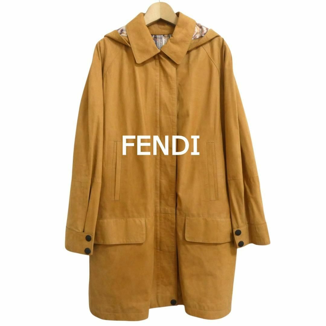 FENDI - 美品 フェンディ オーバーサイズ スエード 裏地総柄 FENDI - 美品 フェンディ オーバーサイズ スエード 裏地総柄