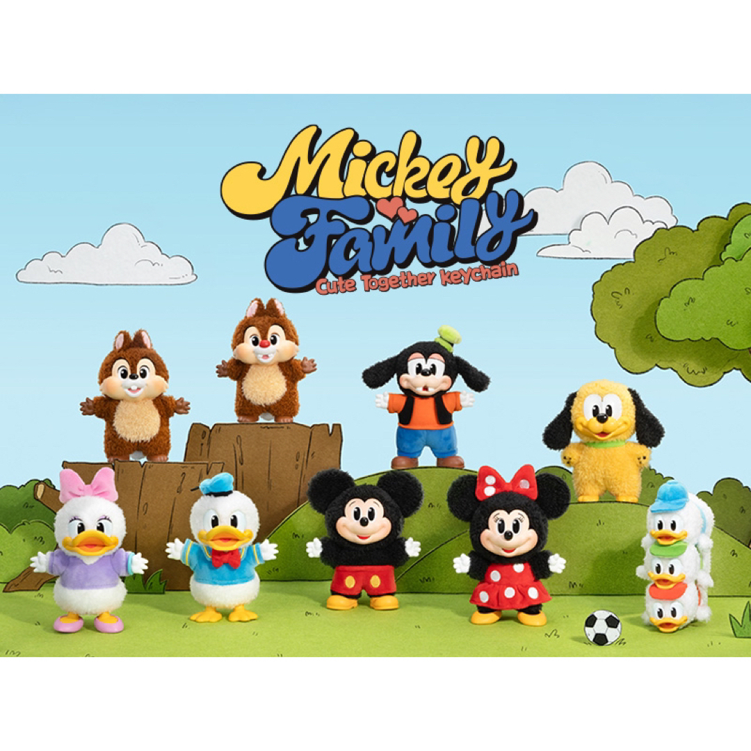 Disney(ディズニー)のPOPMART Mickey Family キーホルダー プルート エンタメ/ホビーのおもちゃ/ぬいぐるみ(ぬいぐるみ)の商品写真