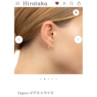ESTNATION - 【Hirotaka】美品 Cygnus ピアス S サイズの通販 ESTNATION - 【Hirotaka】美品 Cygnus ピアス S サイズの通販
