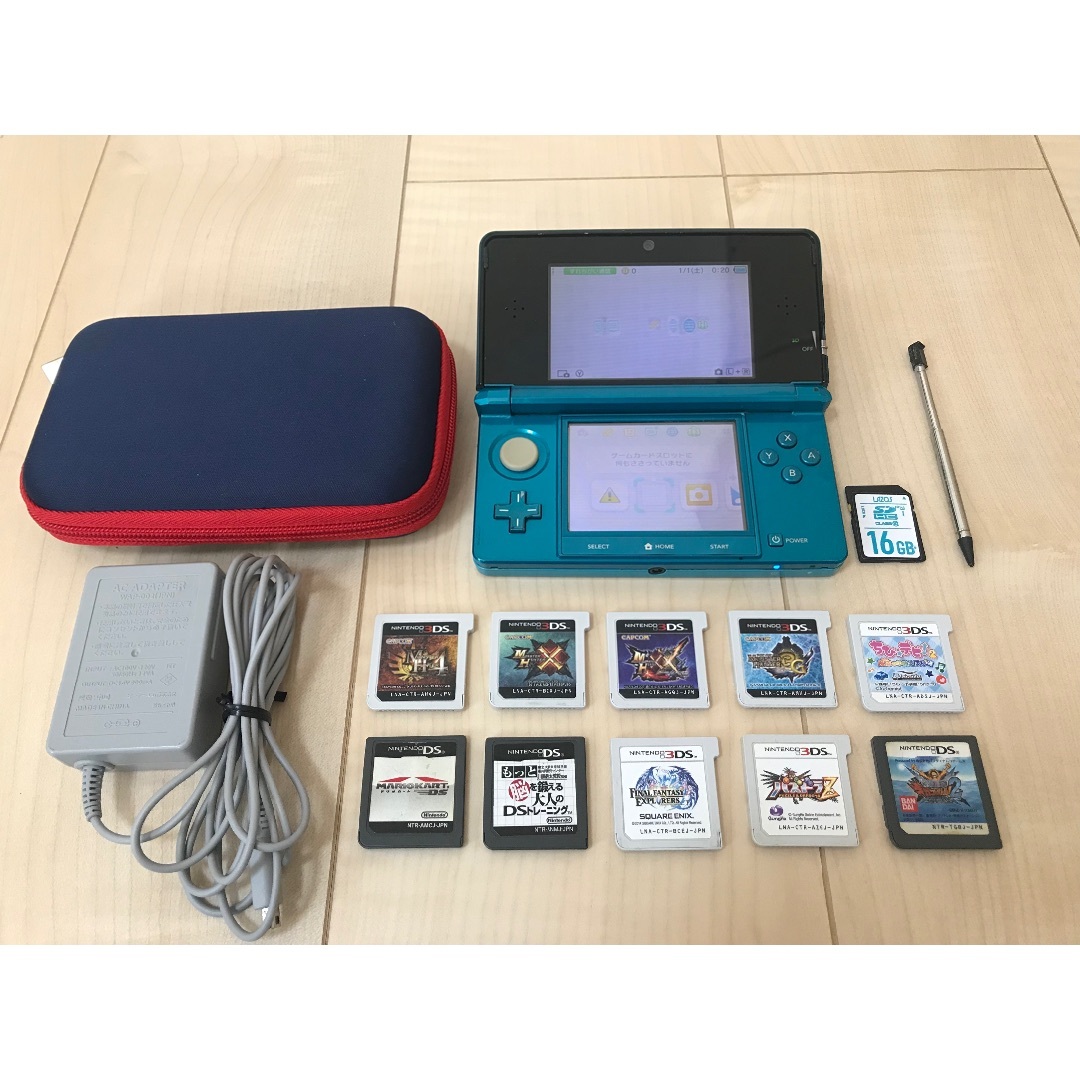 ニンテンドー3DS - お得✨ニンテンドー3DS本体＋ソフト10本セット✨ケース付