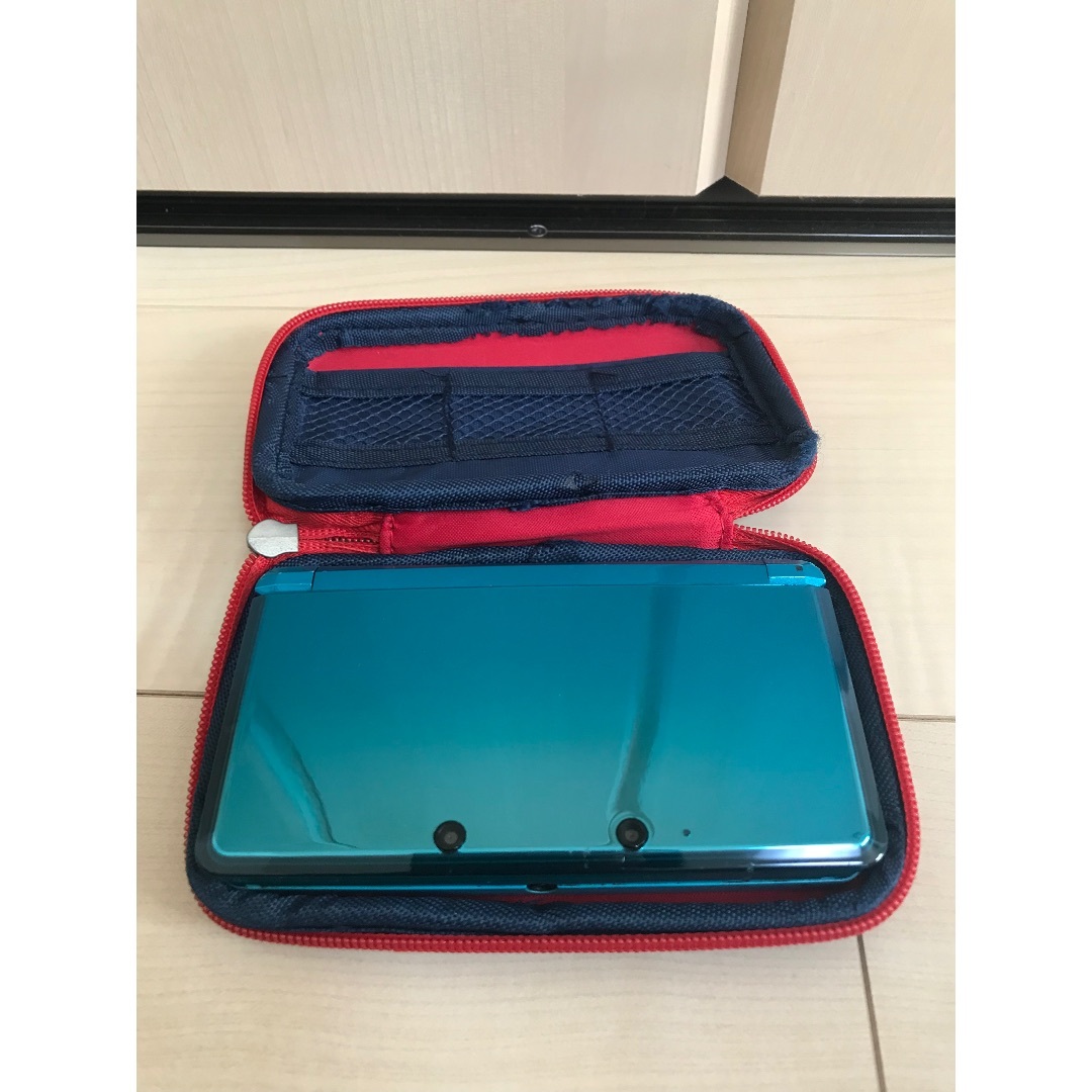 ニンテンドー3DS(ニンテンドー3DS)のお得✨ニンテンドー3DS本体＋ソフト10本セット✨ケース付 エンタメ/ホビーのゲームソフト/ゲーム機本体(携帯用ゲーム機本体)の商品写真