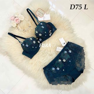 トリンプ(Triumph)のD75♣︎トリンプ TR0104 レッドレーベル　美しいデコルテ セット　B(ブラ&ショーツセット)
